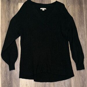 American Eagle Outfitters dark green V-Neck Sweater